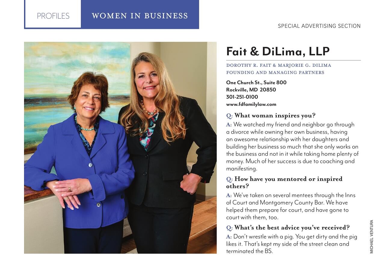 Women In Business: Dorothy R. Fait & Marjorie G. DiLima Founding And Managing Partners