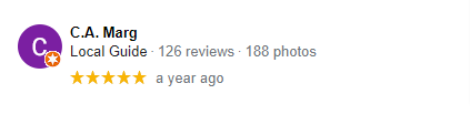 C.A. Marg 5 star review